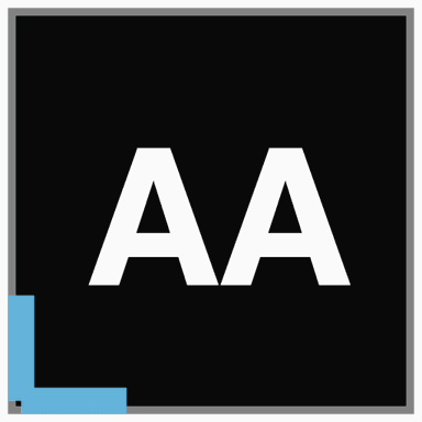 Monogram for dark backgrounds